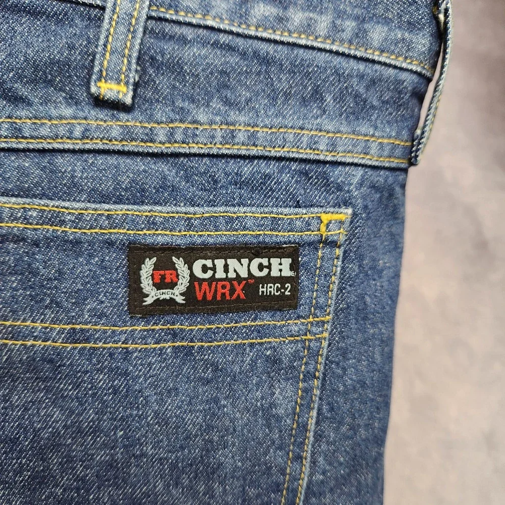 Vintage Cinch WRX FR Flame Resistant Green Label Jeans 38x36 Mens Workwear Pants